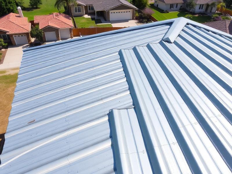 Techo de chapa nuevo instalado en vivienda